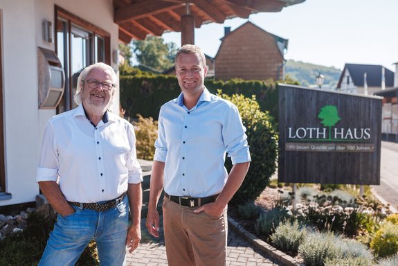 Hier sind die Inhaber von LOTH-HAUS zu sehen, Wolfgang und Manuel Loth