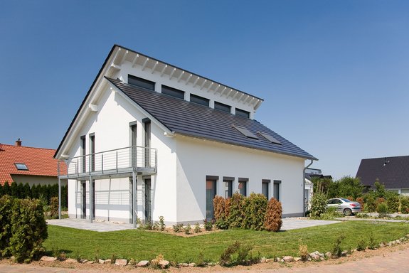 Einfamilienhaus mit versetztem Pultdach